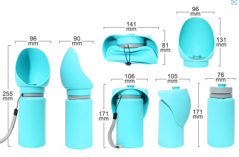 Foldable Pet Travel Water Bottle & Bowl | Portable Dog & Cat Hydration Cup