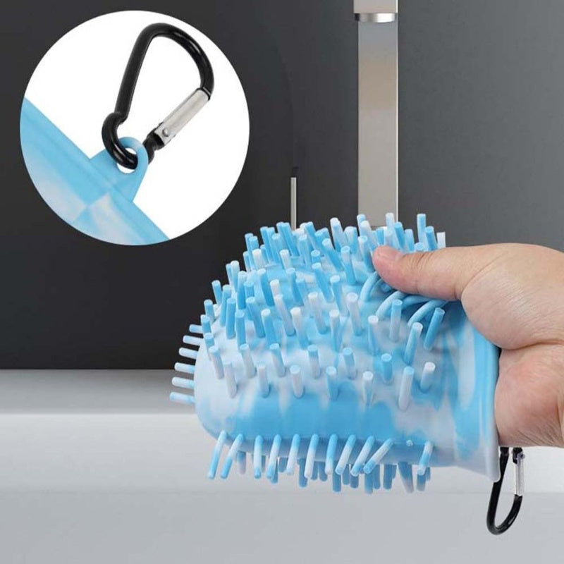2-in-1 Dog Paw Cleaner Cup | Silicone Bristle Washer
