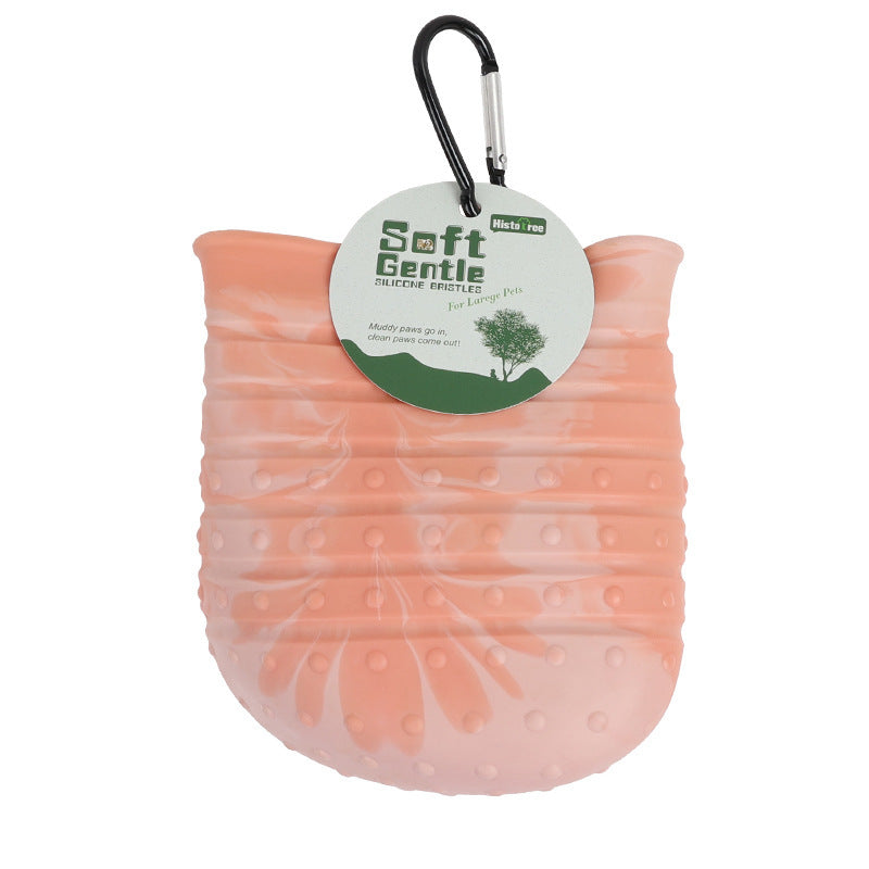 2-in-1 Dog Paw Cleaner Cup | Silicone Bristle Washer