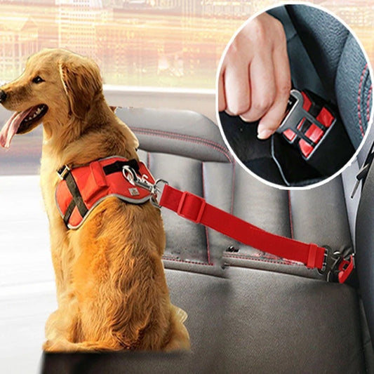 Adjustable Pet Car Seat Belt Harness | Keep Pets Safe & Still Enough to Move