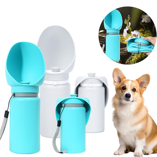 Foldable Pet Travel Water Bottle & Bowl | Portable Dog & Cat Hydration Cup