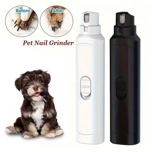 🐾 USB Rechargeable Pet Nail Grinder with LED Light 💡 | Safe & Quiet Grooming ✂️